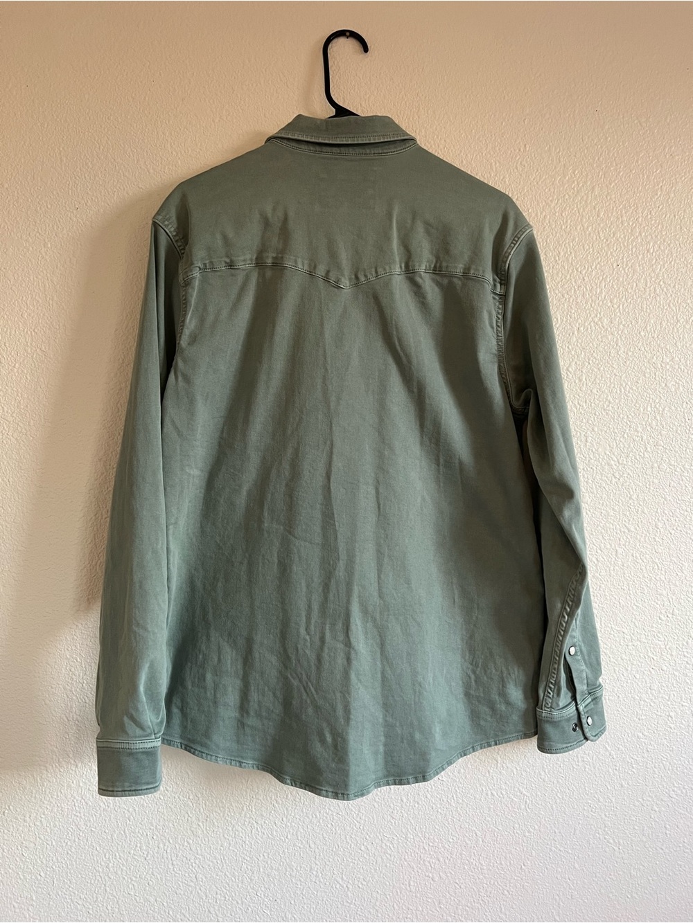 Men's Poncho Sage Brush Ventura Denim Button-Front Work Shirt - Picture 3 of 8